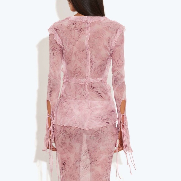 Rat & Boa Pink top - Picture 2 of 9